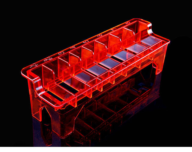 8 Grid Guide Limit Comb Storage Box Electric Hair Clipper Rack Holder Organizer Case Barber Salon Hairdressing Tools