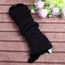 Punk Solid Black Cool Knit Lange Socken Frauen Outdoor Kniehohe Elastische Beinlinge 2022 Lady Warm Slim Gothic Hip-Hop Rock Socke