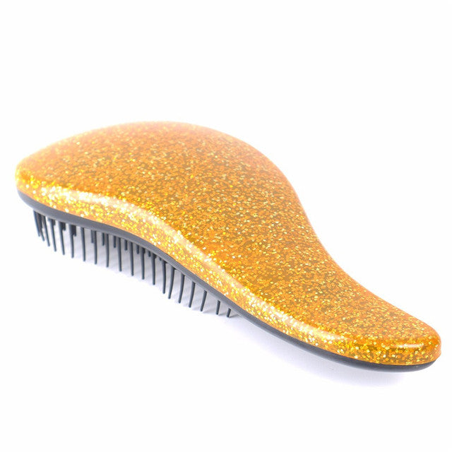 Glitter Shiny Hair Comb Magic Anti-static Massage Comb Scalp Cute Anti Detangle Shower Hair Brush Comb Styling Tools