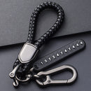 Anti-Lost Car Key Pendant Split Rings Keychain Phone Number Card Keyring Auto Vehicle Lobster Clasp Key Chain Car Accessories