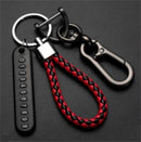 Anti-Lost Car Key Pendant Split Rings Keychain Phone Number Card Keyring Auto Vehicle Lobster Clasp Key Chain Car Accessories
