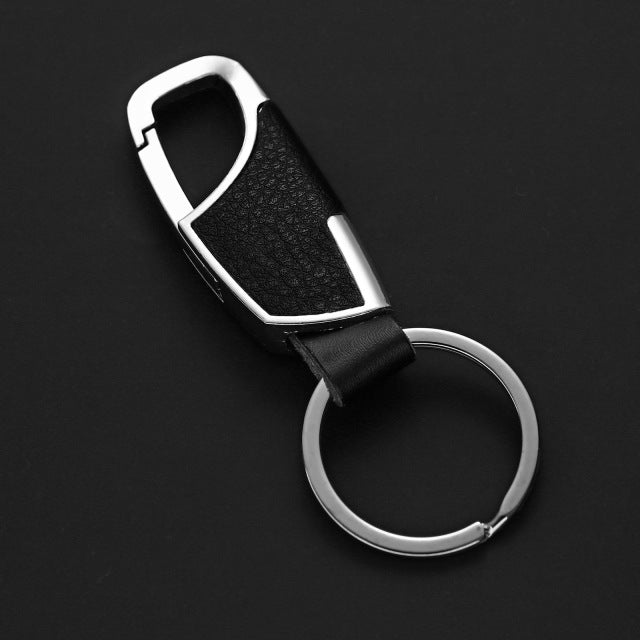 Anti-Lost Car Key Pendant Split Rings Keychain Phone Number Card Keyring Auto Vehicle Lobster Clasp Key Chain Car Accessories