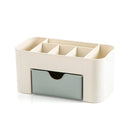 Acrylic Plastic Makeup Organizer Storage Box with Drawer Cotton Swab Stick Storage Case lipstick organizer brush holder makeup