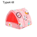 Lindo invierno conejo ardilla Mini jaula conejillo de indias nido Animal pequeño cama para dormir hámster casa estera cálida