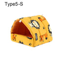 Lindo invierno conejo ardilla Mini jaula conejillo de indias nido Animal pequeño cama para dormir hámster casa estera cálida