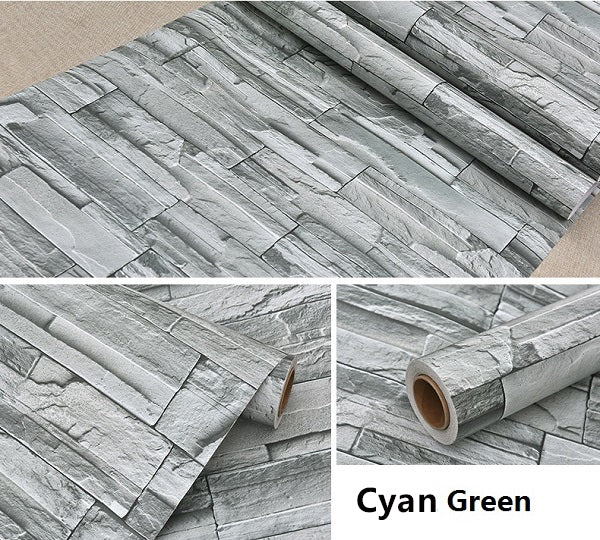5M/10M sala de estar cocina baño impermeable pared pegatina decoración del hogar vinilo extraíble PVC ladrillo piedra papel tapiz autoadhesivo