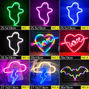 Wholesale LED Neon Night Light Sign Wall Art Sign Night Lamp Xmas Birthday Gift Wedding Party Wall Hanging Neon Lamp Home Decor