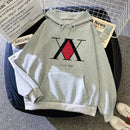 2022 Hot Japanese Anime Manga Kawaii Hunter X Hunter Hoodies Men/Women Short Sleeve Sweatshirt Killua Zoldyck Hoddie For Teens