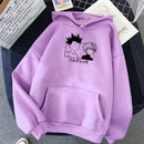 2022 Hot Japanese Anime Manga Kawaii Hunter X Hunter Hoodies Men/Women Short Sleeve Sweatshirt Killua Zoldyck Hoddie For Teens