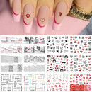 Anime Avocado Fruit Transfer Nail Stickers Charms Summer Water Sticker For Nails Sliders Character Image Tattoo Decal Decoration