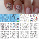 Anime Avocado Fruit Transfer Nail Stickers Charms Summer Water Sticker For Nails Sliders Character Image Tattoo Decal Decoration