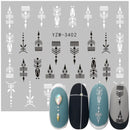 Anime Avocado Fruit Transfer Nail Stickers Charms Summer Water Sticker For Nails Sliders Character Image Tattoo Decal Decoration