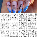 Anime Avocado Fruit Transfer Nail Stickers Charms Summer Water Sticker For Nails Sliders Character Image Tattoo Decal Decoration