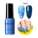 NICOLE DIARY 6ml Stamping Nail Polish Black White Nail Art Printing Varnish Stamp for Nails Hybrid Nail Polish Lacquers