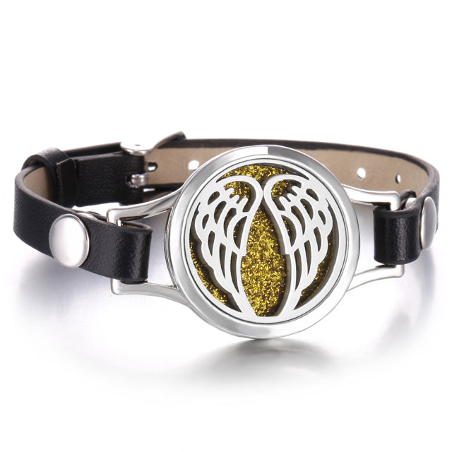 New Tree of Life aromatherapy bracelet Essential Oil Diffuser Bracelet Perfume Locket Leather Bracelets for Women Wristbands