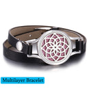 New Tree of Life aromatherapy bracelet Essential Oil Diffuser Bracelet Perfume Locket Leather Bracelets for Women Wristbands
