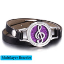 New Tree of Life aromatherapy bracelet Essential Oil Diffuser Bracelet Perfume Locket Leather Bracelets for Women Wristbands