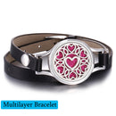 New Tree of Life aromatherapy bracelet Essential Oil Diffuser Bracelet Perfume Locket Leather Bracelets for Women Wristbands