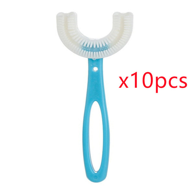 10pcs U-shaped Baby Toothbrush Children&
