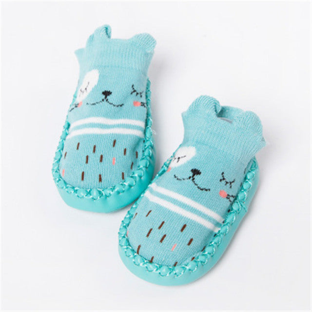 2022 Mode Baby Socken mit Gummisohlen Infant Socke Neugeborenen Herbst Winter Kinder Boden Socken Schuhe Anti Slip Soft Sole Socke