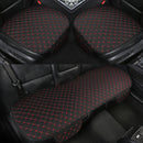 Flax Car Seat Cover Front Rear Linen Fabric Cushion Breathable Protector Mat Pad Universal Auto Interior Styling Truck SUV Van