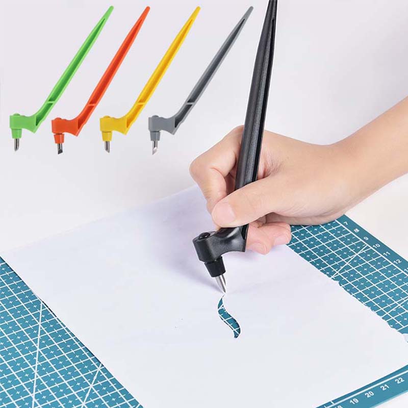 Craft Cutting Tools 360 Rotating Blade Paper-Cutter 3 Ersatzklinge Craft Cutting Knife DIY Art Wear-Resisting Art Cutting Tool