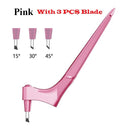 Herramientas de corte para manualidades, cortador de papel de hoja giratoria 360, 3 cuchillas de repuesto, cuchillo de corte para manualidades, herramienta de corte de arte resistente al desgaste para arte DIY