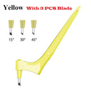 Herramientas de corte para manualidades, cortador de papel de hoja giratoria 360, 3 cuchillas de repuesto, cuchillo de corte para manualidades, herramienta de corte de arte resistente al desgaste para arte DIY