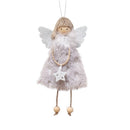 New Year Angel Doll Christmas Tree Hanging Ornaments Decor Christmas Elk Pendants Decoration For Home Navidad 2021 Car Ornament