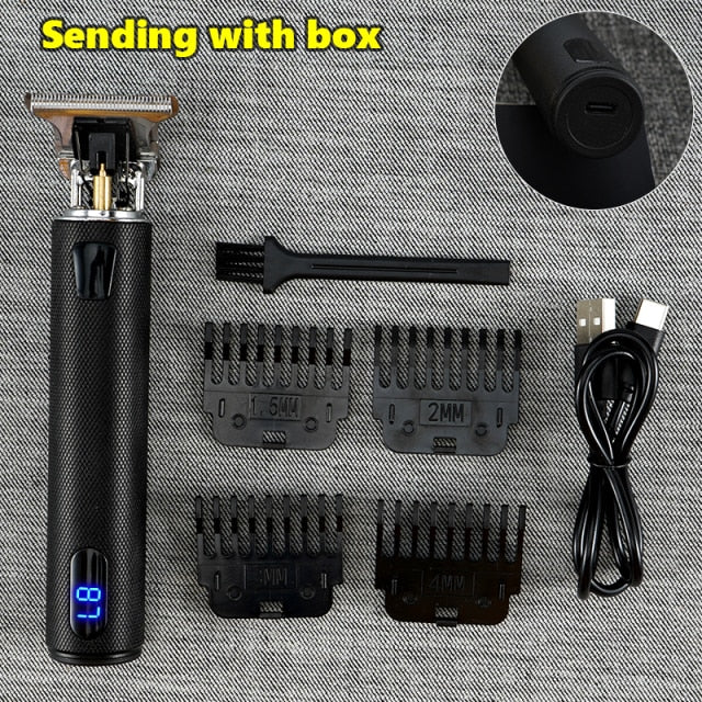 Cortadora de pelo eléctrica USB 2021, afeitadora recargable, recortadora de barba, máquina para cortar cabello profesional para hombres, corte de pelo de peluquero