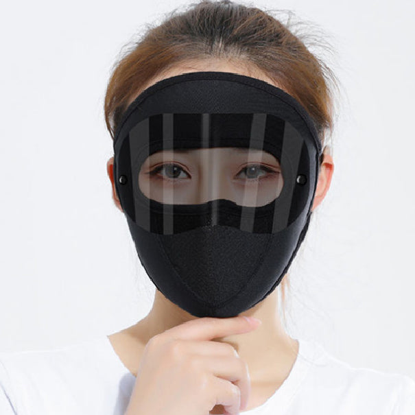 Winddichte Anti-Staub-Gesichtsmaske Radfahren Ski Atmungsaktive Masken Fleece-Gesichtsschutzhaube mit hochauflösender Anti-Brille Skullies