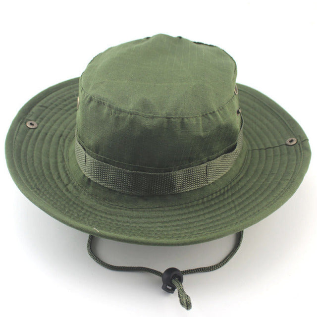 Camouflage Tactical Cap Military Boonie Bucket Hat Army Caps Camo Men Outdoor Sports Sun Bucket Cap Fishing Hiking Hunting Hats