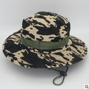 Camouflage Tactical Cap Military Boonie Bucket Hat Army Caps Camo Men Outdoor Sports Sun Bucket Cap Fishing Hiking Hunting Hats