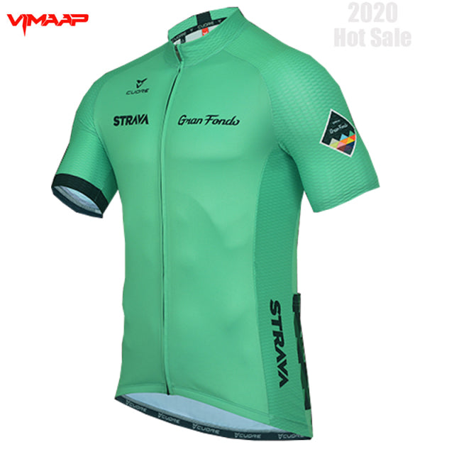 2022 New STRAVA Summer Cycling Jersey Set Breathable Team Racing Sport Bicycle Jersey Mens Cycling Clothing Short Bike Jersey