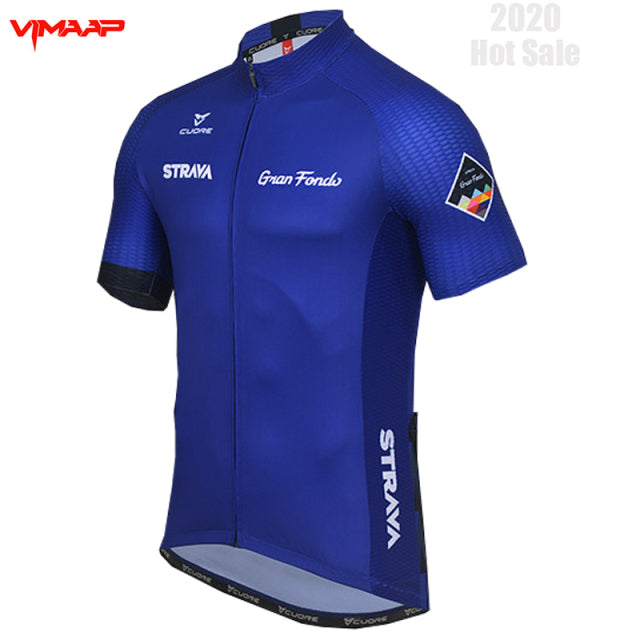 2022 New STRAVA Summer Cycling Jersey Set Breathable Team Racing Sport Bicycle Jersey Mens Cycling Clothing Short Bike Jersey