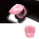 Car Engine Start Stop Switch Button Cover Decorative Auto Accessories Push Button Sticky Cover Car Interior 2021 2022
