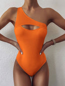 Gossina 2021 New Sexy Female Swimsuit Vintage One Piece Ruffled Push Up Solid Red Swimwear Women Monokini Padded Bathing Suits