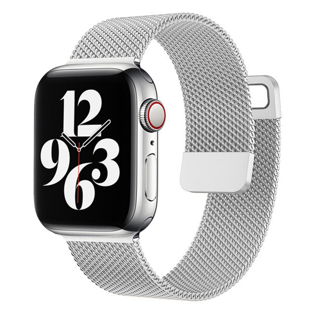 Armband für Apple Watch Band 44 mm 40 mm 38 mm 42 mm Zubehör Magnetschlaufe Smartwatch-Armband iWatch-Serie 7 4 5 6 SE 45 mm 41 mm
