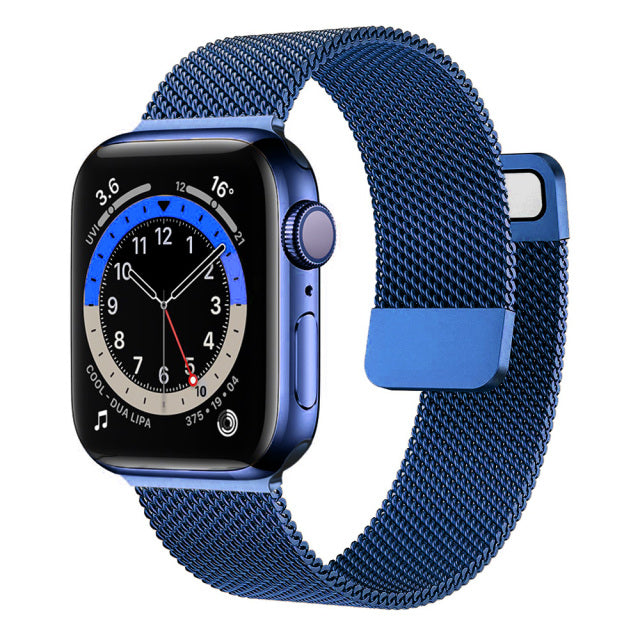 Correa para Apple watch Band 44mm 40mm 38mm 42mm Accesorios Magnetic Loop smartwatch pulsera iWatch series 7 4 5 6 SE 45mm 41mm
