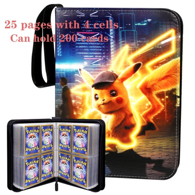 Puede contener 200-720 Uds. Portatarjetas álbum Pokemon Box Gx Francaise tarjetero para Pokemon tarjetero juego tarjetas libro