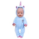 Niedliches Puppen-Outfit für 17-Zoll-43-cm-Puppen, neugeborene Puppenkleidung, Zubehör, wiedergeborene Puppe, Plüsch-Overall, Baby-Geburtstagsgeschenk