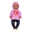 Niedliches Puppen-Outfit für 17-Zoll-43-cm-Puppen, neugeborene Puppenkleidung, Zubehör, wiedergeborene Puppe, Plüsch-Overall, Baby-Geburtstagsgeschenk