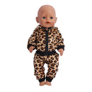Niedliches Puppen-Outfit für 17-Zoll-43-cm-Puppen, neugeborene Puppenkleidung, Zubehör, wiedergeborene Puppe, Plüsch-Overall, Baby-Geburtstagsgeschenk