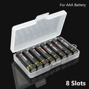 Semi-translucent Hard Plastic AA AAA Case Cover Holder AA / AAA Battery Storage Box Container For 2 4 8x AA AAA Batteries