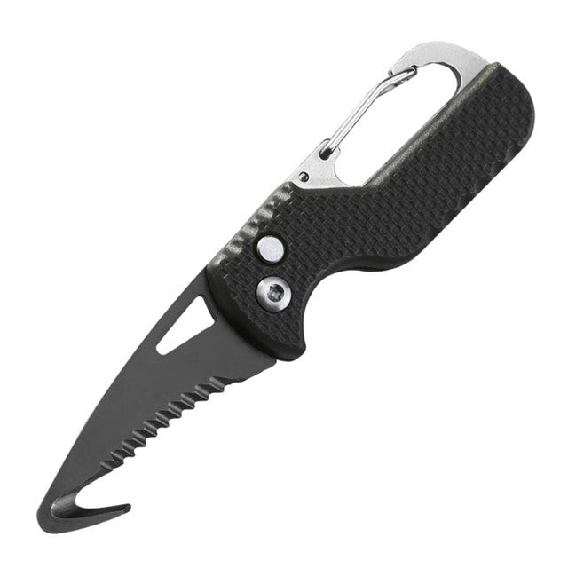 Portable Multifunctional Express Parcel Knife, Keychain, Serrated Hook, Carry-on Unpacking, Emergency Survival Tool Box Opener
