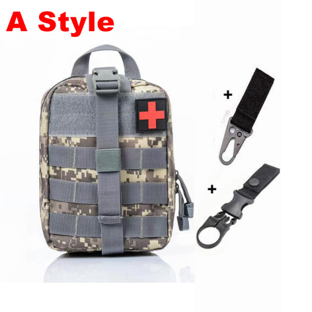 Kits de primeros auxilios tácticos Molle, bolsa médica de emergencia al aire libre, ejército, caza, coche, emergencia, Camping, herramienta de supervivencia, bolsa militar EDC