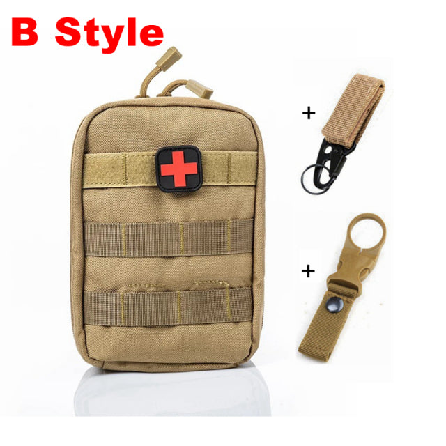 Kits de primeros auxilios tácticos Molle, bolsa médica de emergencia al aire libre, ejército, caza, coche, emergencia, Camping, herramienta de supervivencia, bolsa militar EDC