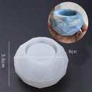 DIY Round Candle Jar Pot Silicone Molds for Making Uv Epoxy Plaster Concrete Storage Box Mould Home Decor Flower Pot Planter