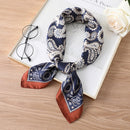 2022 Summer Luxury Brand Silk Scarf Square Women Shawls And Wraps Fashion Office Small Hair Neck Hijabs Foulard Scarves 70*70cm
