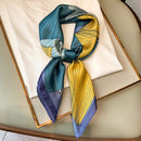 2022 Summer Luxury Brand Silk Scarf Square Women Shawls And Wraps Fashion Office Small Hair Neck Hijabs Foulard Scarves 70*70cm